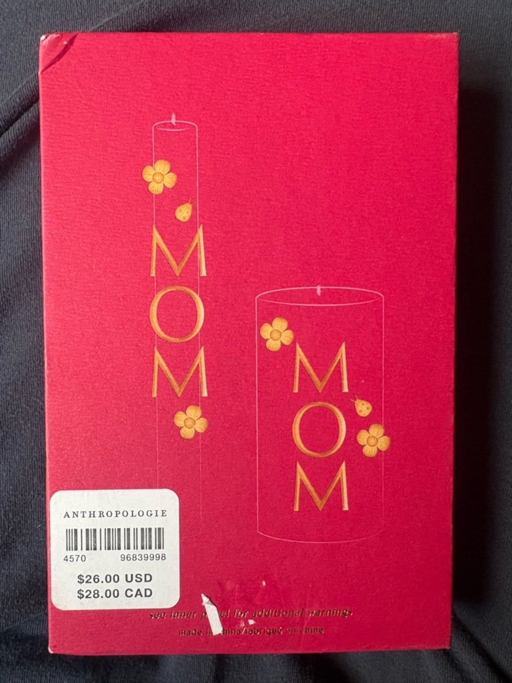 Anthropologie MOM Gold Floral Candle Charms - Picture 5 of 5